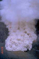 Pyroclastic flow from Mt. Pinatubo